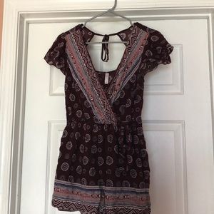 Cute Maroon Romper